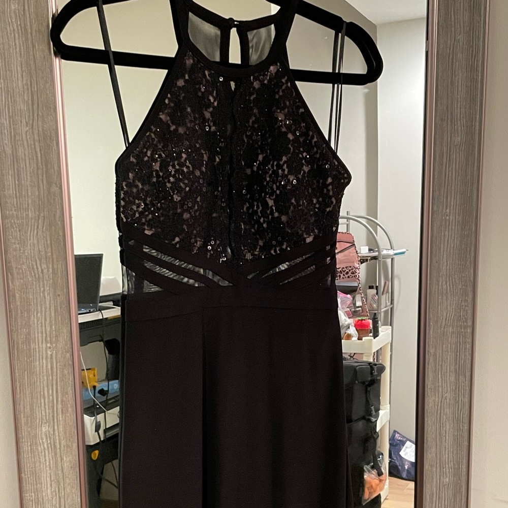 Black cocktail dress